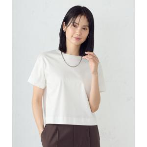 tシャツ ボックスシルエット　クロップド丈Ｔシャツ レディース