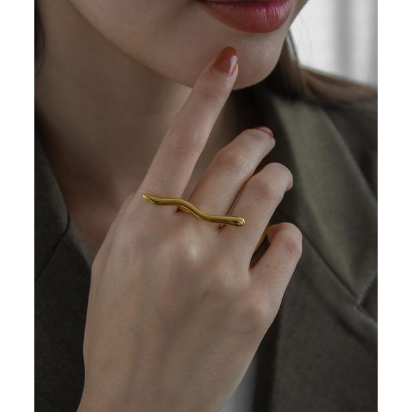 指輪 リング 金属アレルギー対応 ニュアンスラインリング レディース