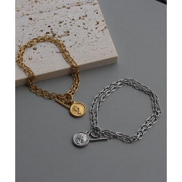ブレスレット 金属アレルギー対応 コインチャームブレスレット レディース メンズ