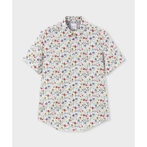 PS Paul Smith シャツ マルチカラーボタン デニム半袖シャツ / 152301
