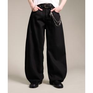 チノパン 4D41 ワイドバレルレッグパンツ メンズ レディース