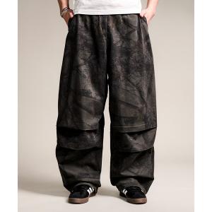 カーゴパンツ ツリーカモプリント テーパード ミリタリーカーゴパンツ