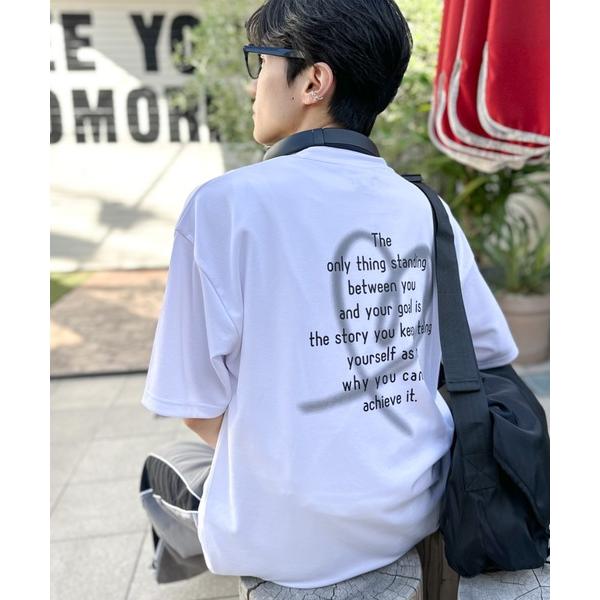 tシャツ 「KANGOL」別注オーバーサイズバックプリントTシャツ ワンポイント サークルロゴ ラグ...