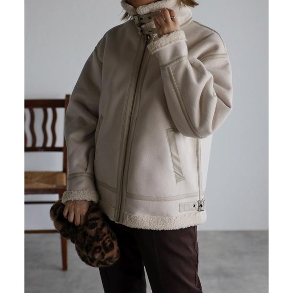 「r.」 ブルゾン FREE アイボリー レディース