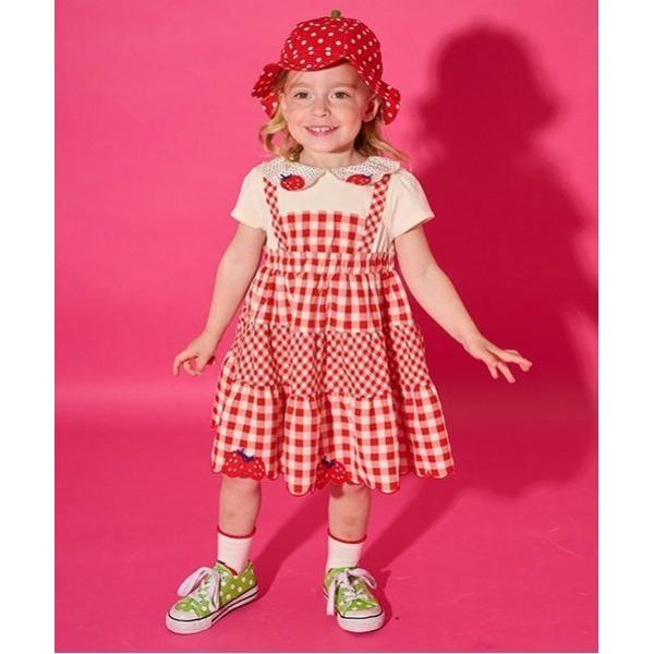 ワンピース いちごワンピース キッズ 子供服 女の子