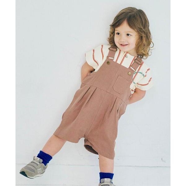 サロペット オーバーオール バックデザインハーフオーバーオール キッズ 子供服 男の子 女の子