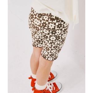 パンツ イロチ買いしたい総柄メロウハーフレギンス...の商品画像