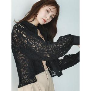 ブラウス シャツ レースシャツ レディース