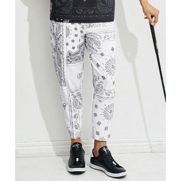 パンツ mp13514-bandana pattern tapered pants テーパードパンツ...