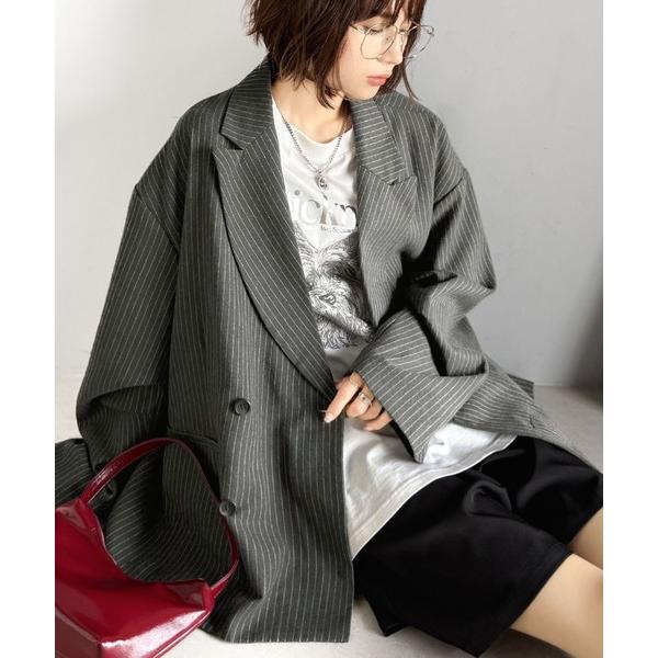 ジャケット テーラードジャケット ゆったりサイズなのに、きちんと見えも叶える心地よさ。オーバーサイズ...