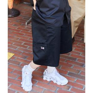 ハーフパンツ ワイドパンツ ジーンズ 「WARAIJOGO」デニムハーフパンツ