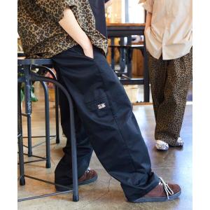 チノパン 限定展開 SHE WOLF DINER×FREAK'S STORE/シーウルフダイナー 別注 ワイドテーパードシルエット パンツ メンズ