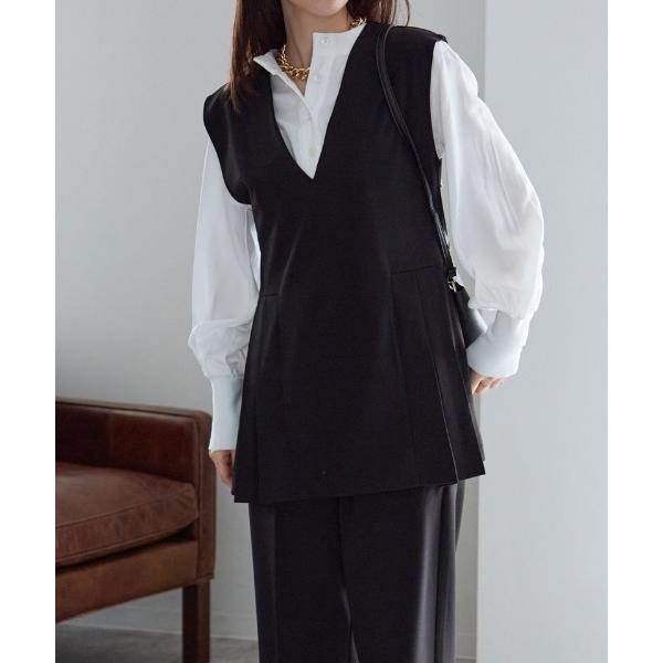 スーツ ベスト サイドプリーツデザインベスト / セットアップ対応