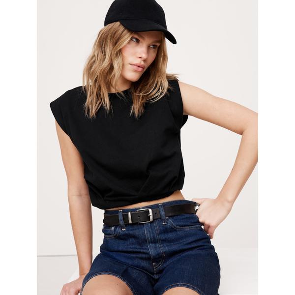 tシャツ コットン バブルヘム トップス レディース