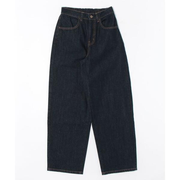 ジーンズ デニム デニムパンツ 「Manue Reve」マニュレーヴ/コクーンシルエット ワイドデニ...