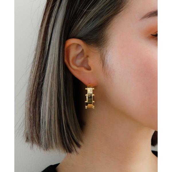 ピアス JewCasフラットプレートドット Steel Empressピアス「JC4858」 レディ...