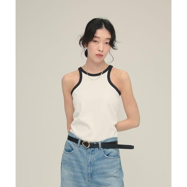 タンクトップ ノースリーブ 「eL」Trim Seamless Cup Top/492728 レディ...