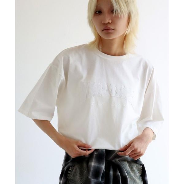 tシャツ 「THRASHER/スラッシャー」オーバーサイズ ロゴアップリケ 半袖Tシャツ メンズ レ...