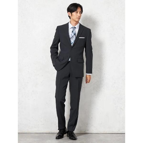 セレモニースーツ セットアップ 「WEB限定」スーツ ２つボタン上下ウォッシャブル ネイビー シャド...