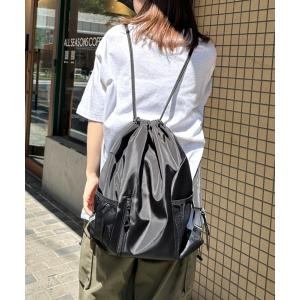 デイバック リュック 軽量メッシュポケットナップサック レディース メンズ