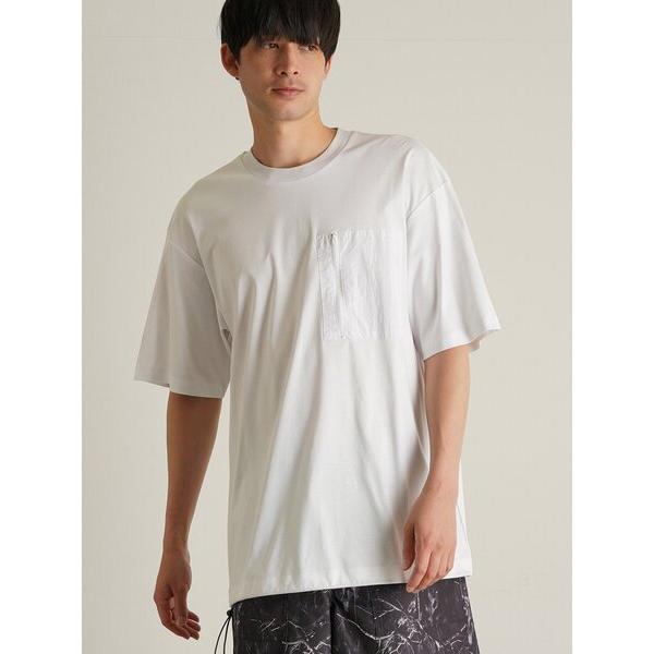 tシャツ 「TRANSITION」シルケットスムース ワイドシルエットポケットTEE ポケT メンズ