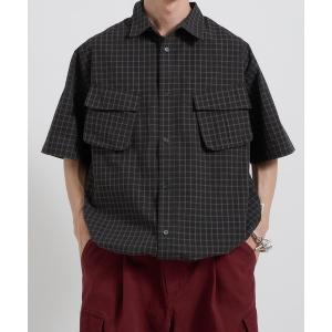 シャツ カジュアルギミックチェックワークシャツ メンズ レディース