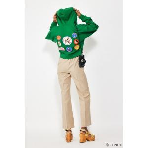 「Disney SERIES CREATED by MOUSSY」 ジップアップパーカー FREE グリーン レディース