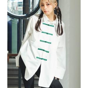 ブラウス シャツ チャイナシャツ レディース