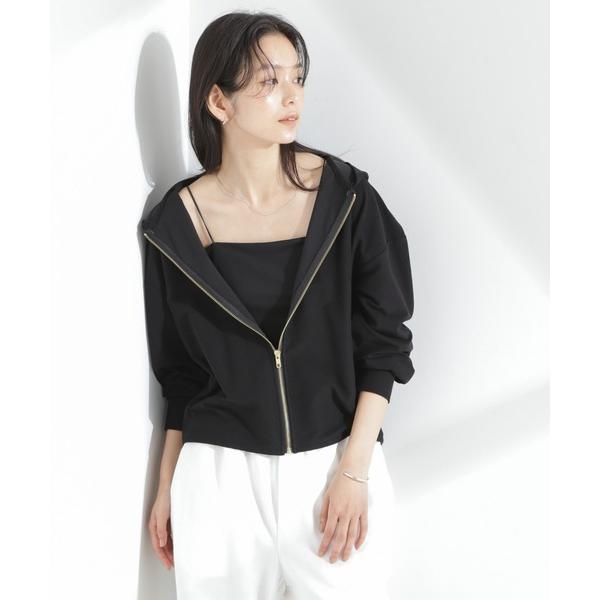 パーカー 「MC」coveross(R)ツイル調 冷感プレーティング天竺ジップアップパーカー レディ...