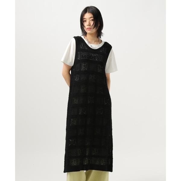 「前後2WAYで着られる」シアーニットジレ レディース