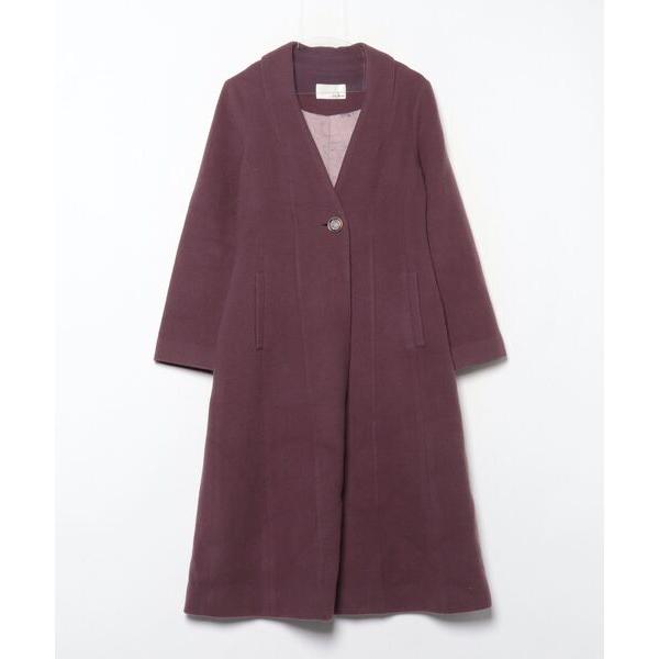 「LILY BROWN」 ノーカラーコート 1 パープル レディース