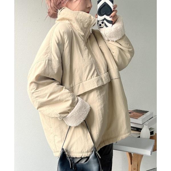 「LAC-VERT」 ジップアップブルゾン FREE ベージュ レディース