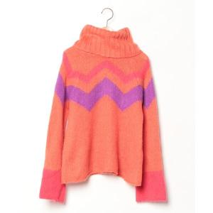 「BENETTON (UNITED COLORS OF BENETTON)」 タートルネックニット X-SMALL オレンジ系その他 レディース