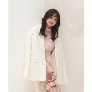 「muguet」 テーラードジャケット FREE アイボリー レディース