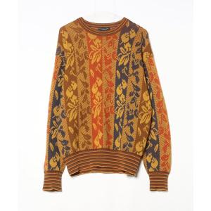 「Christian Dior」 長袖ニット M オレンジ メンズ