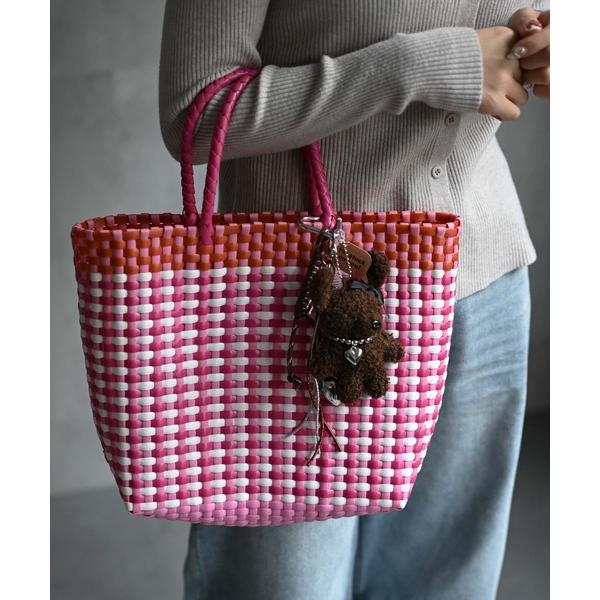 かごバッグ カゴバッグ 配色かごバッグ（小）