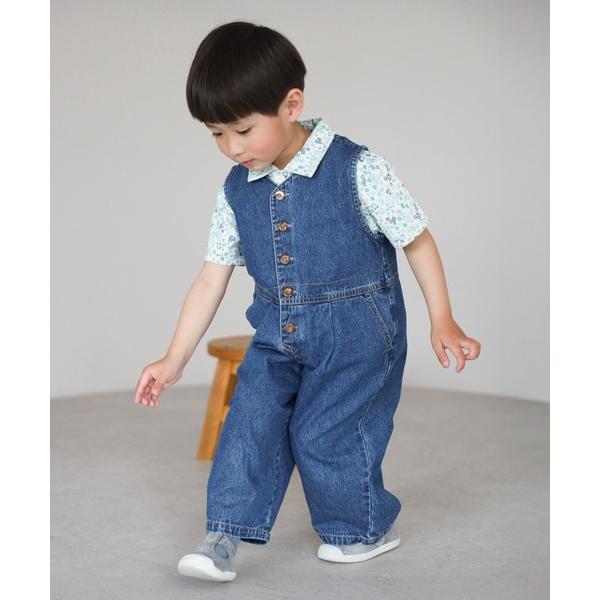 ブラウス シャツ 「3-10才対応」「Better Together」小花柄プリントシャツ キッズ ...