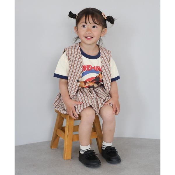 ベスト 「3-10才対応」「Better Together」チェック柄ベスト キッズ 子供服 男の子...