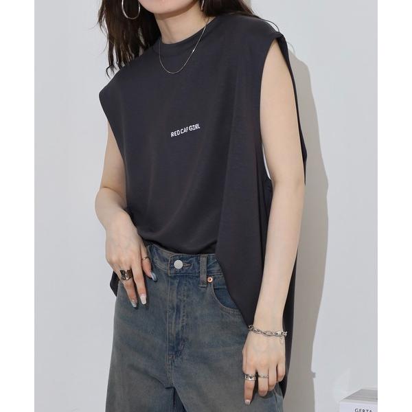 タンクトップ RED CAP GIRL ポンチバックプリントノースリーブ メンズ レディース