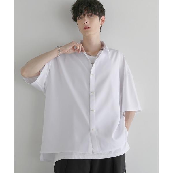 シャツ 「防シワ」リラクシング半袖レギュラーシャツ メンズ レディース