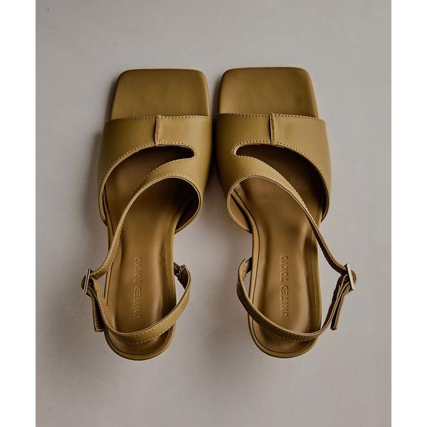 サンダル Cow Leather Curvy Mule｜美脚見え/本革/夏小物/サンダル/牛革 レデ...