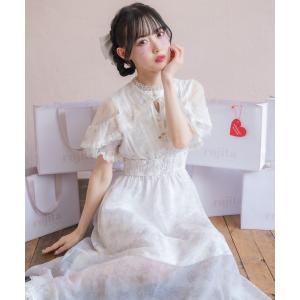 Honey Cinnamon レース配色ハートストライプワンピース ブラック レース配色ハートストライプワンピース – BUNNY APARTMENT