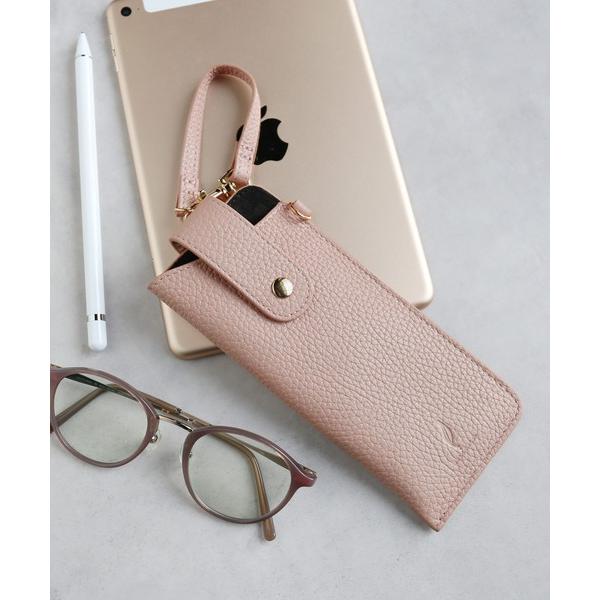 「mieno」メガネケース 革 ストラップ付