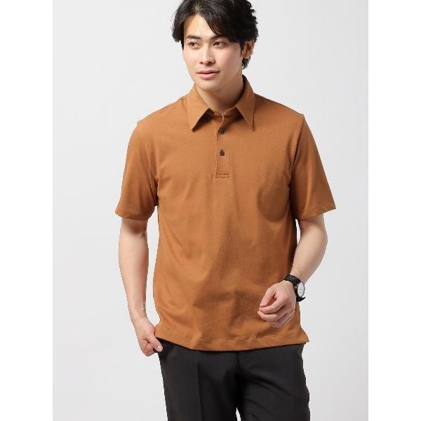 ポロシャツ オフィT ポロシャツ 半袖 ウォッシャブル プレーティング天竺 メンズ