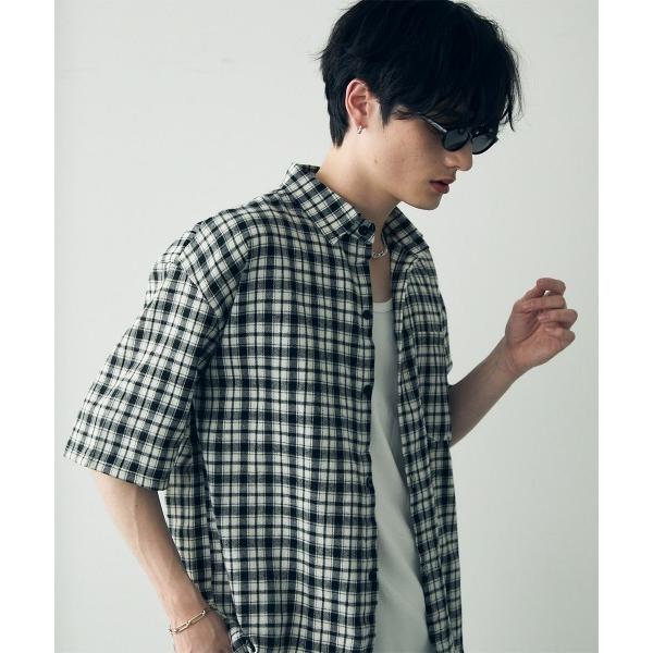 シャツ Over size casual short sleeve shirt / オーバーサイズカ...