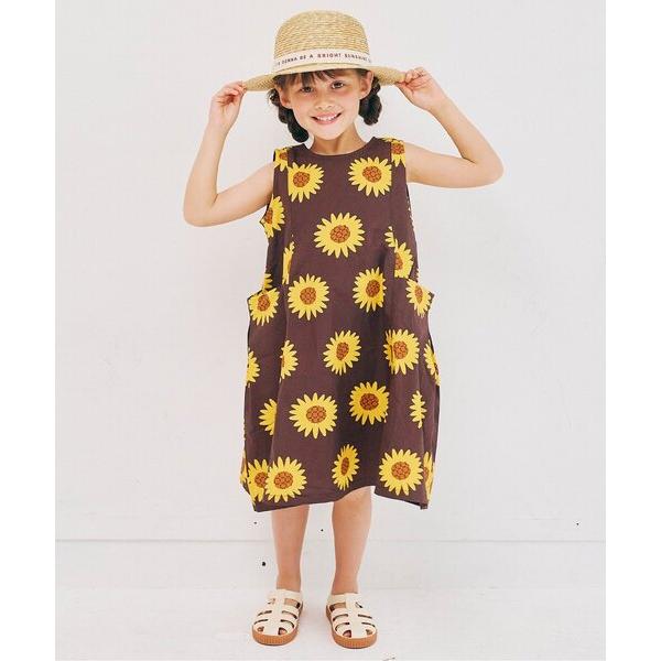 ワンピース イロチ買いしたい夏すぎる総柄パラソルフレアワンピース キッズ 子供服 女の子
