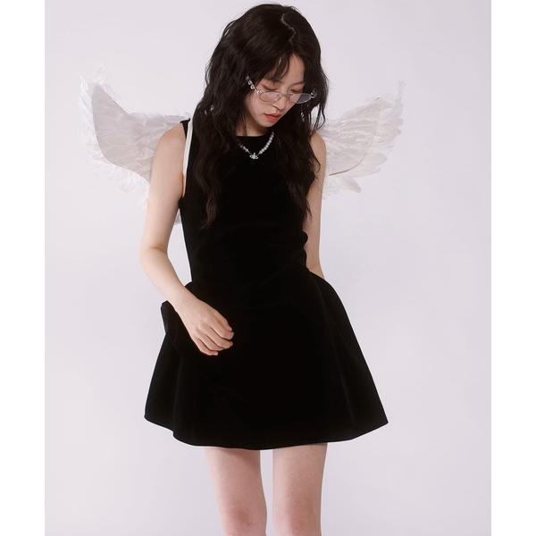 ドレス Velvet mini dress「JD」