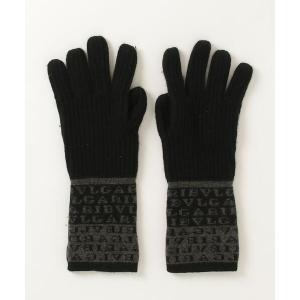 「BVLGARI」 手袋 L ブラック レディース