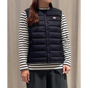 「DANTON」 ダウンベスト M ブラック レディース