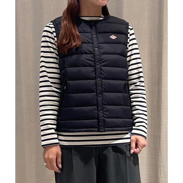 「DANTON」 ダウンベスト M ブラック レディース